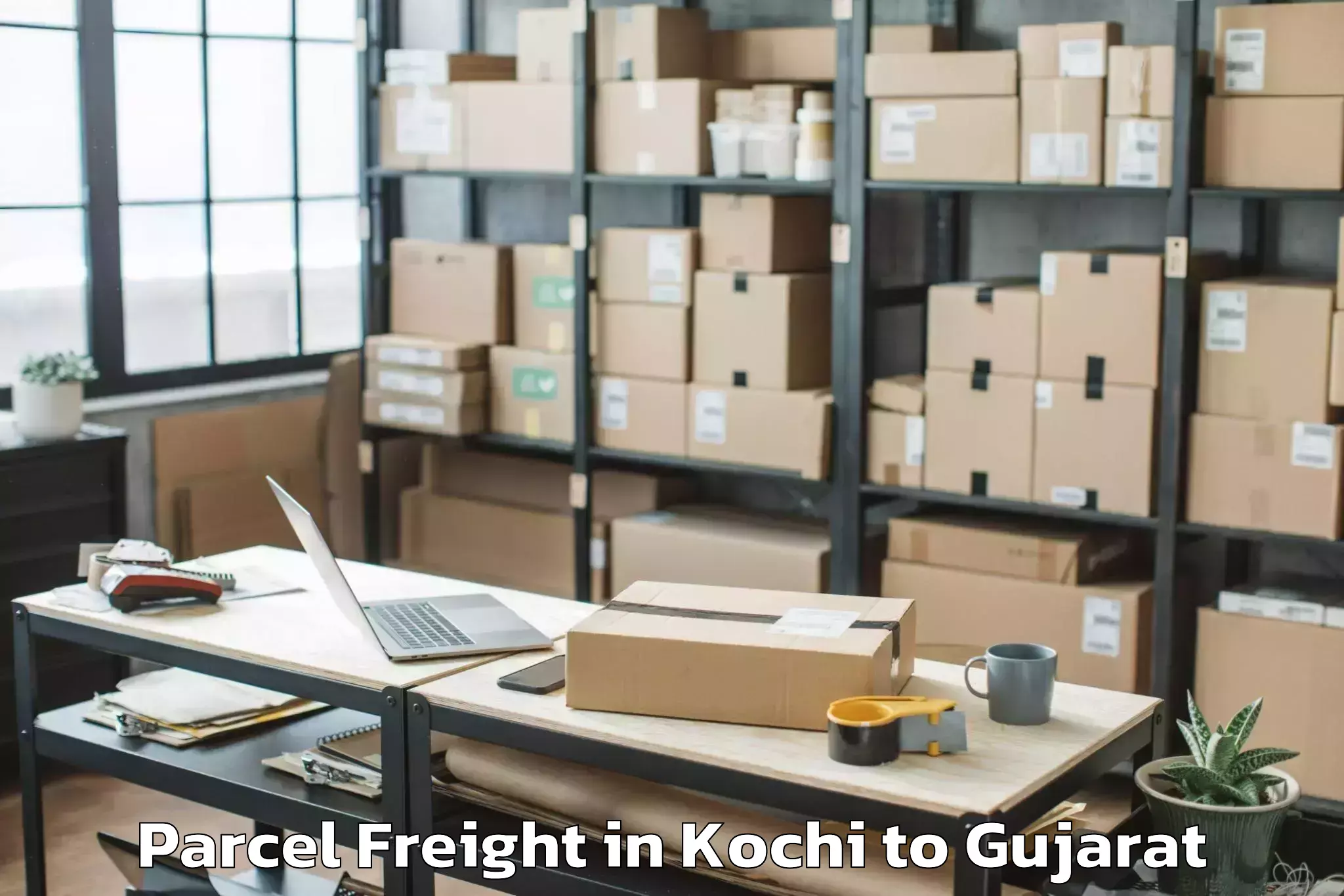 Book Your Kochi to Kandla Port Parcel Freight Today